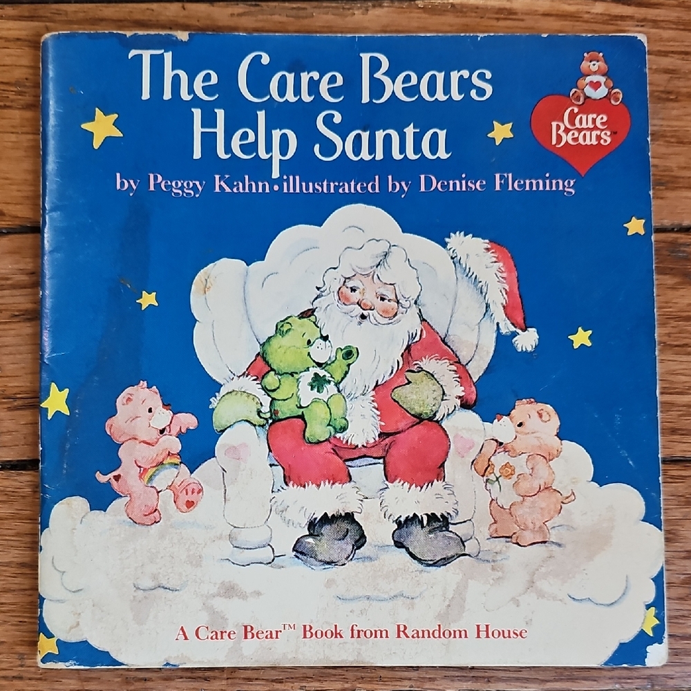 Vintage 1984 The Care Bears Help Santa Paperback Book